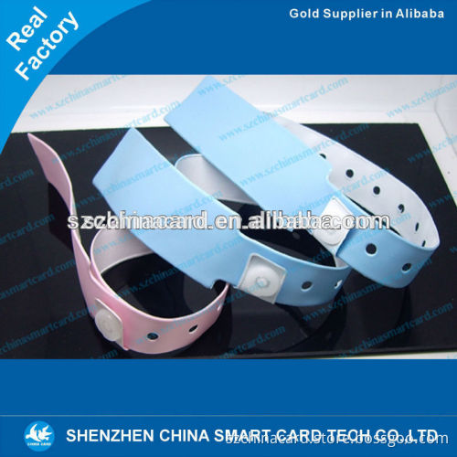 125KHz 13.56mhz UHF plastic medical Hospital patient ID Wristband